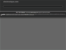 Tablet Screenshot of electronique.com